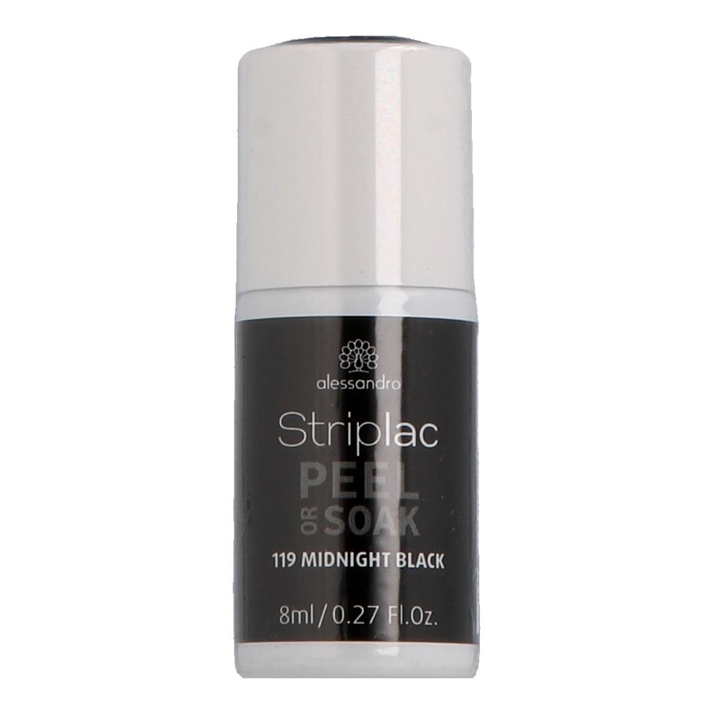 Alessandro Striplac Peel or Soak 119 Midnight Black 8ml
