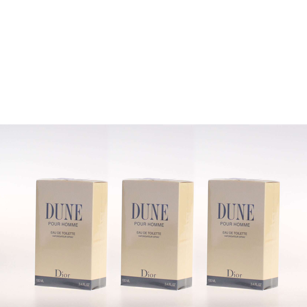 3x Dior Dune pour Homme EDT 100ml