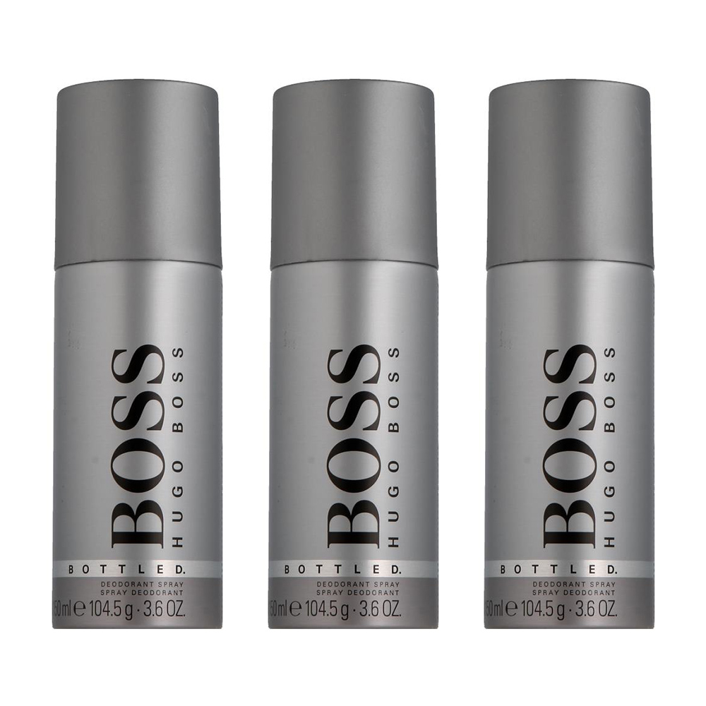 3x Hugo Boss Boss Bottled deodorant 150ml