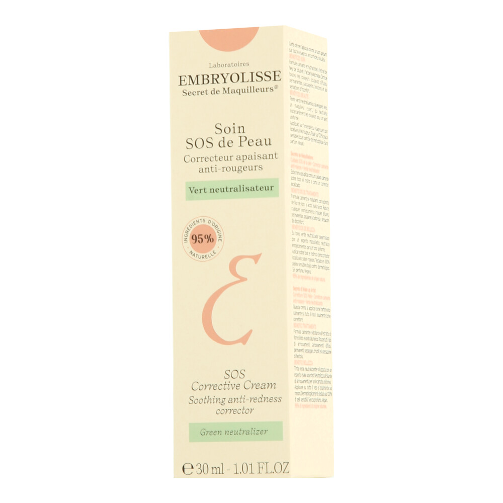 Embryolisse Maquillage et Soins Teintés Soin SOS de Peau Vert 30ml