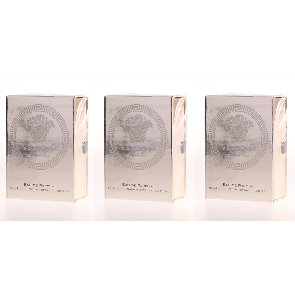 3x Versace Eros pour Femme EDP 50ml