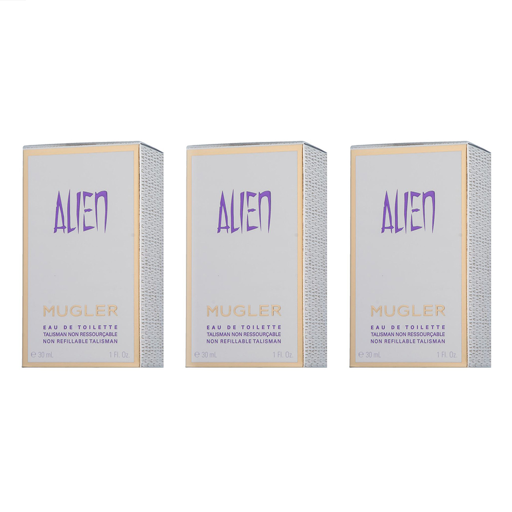 3x Thierry Mugler Alien EDT 30ml