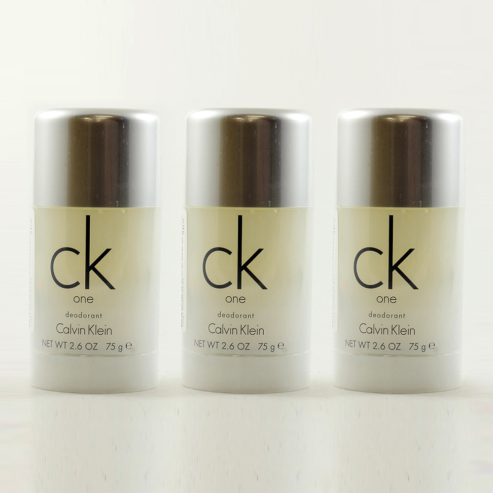 3x Calvin Klein CK One deodorant stick 75g