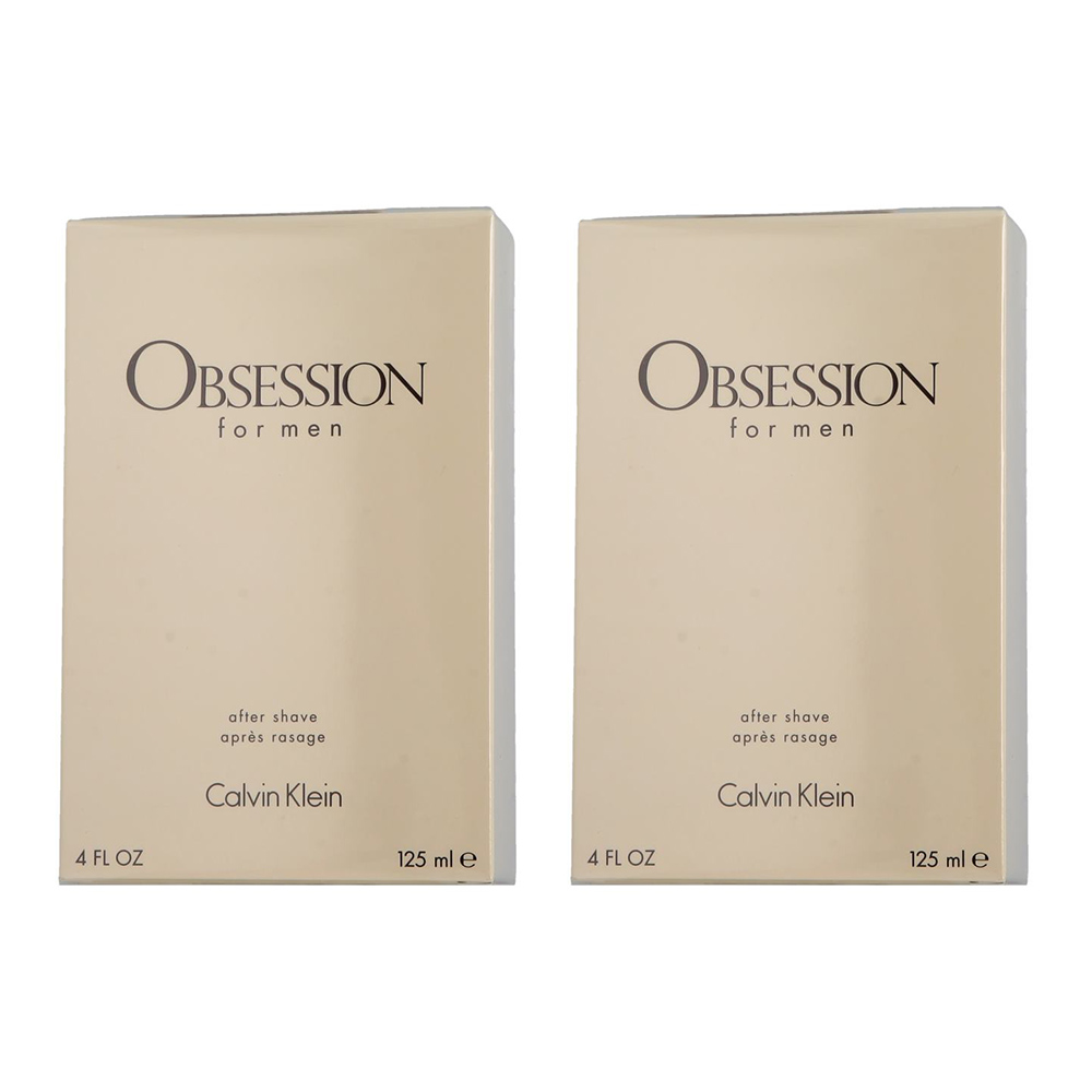 2x Calvin Klein Obsession for Men aftershave 125ml
