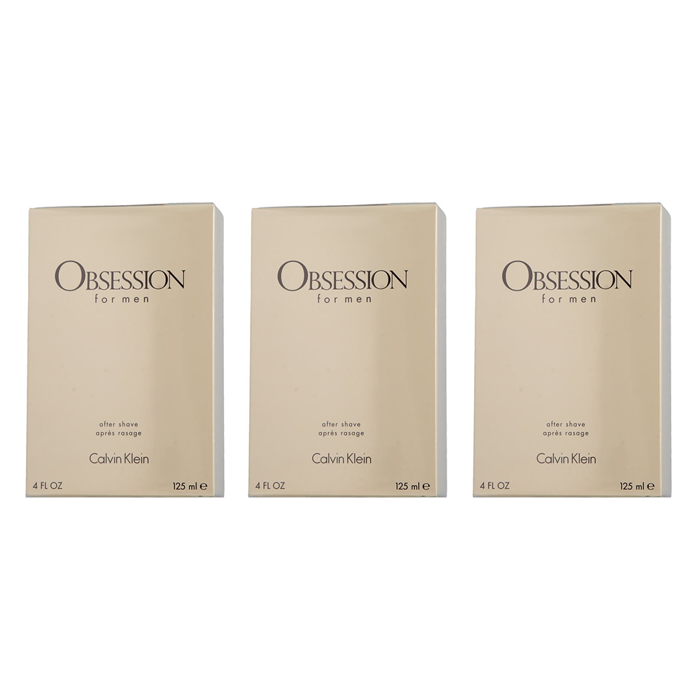 3x Calvin Klein Obsession for Men aftershave 125ml