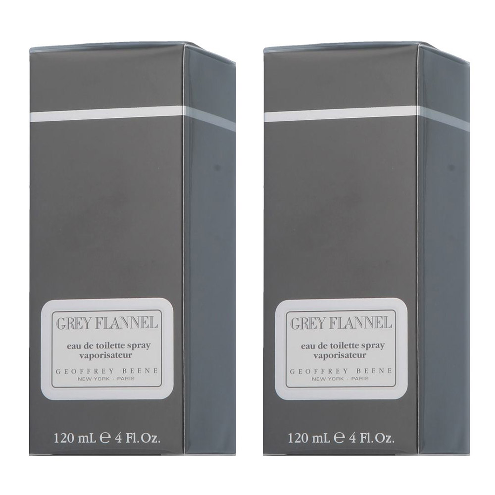 2x Geoffrey Beene Grey Flannel EDT 120ml
